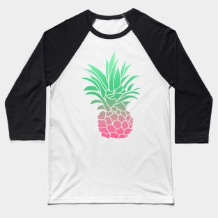 Pineapple Perfection & Pattern with Dots on Black Background Baseball T-Shirt